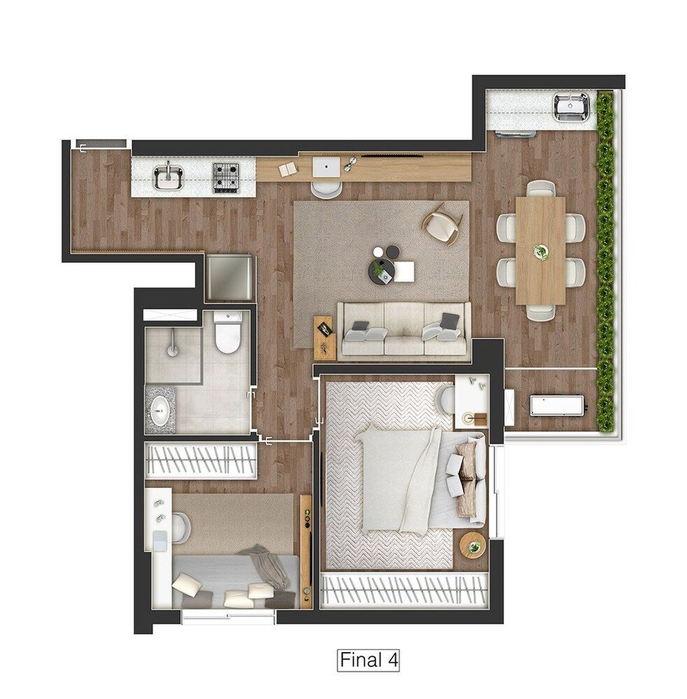 Apartamento, 2 quartos, 50 m² - Foto 16