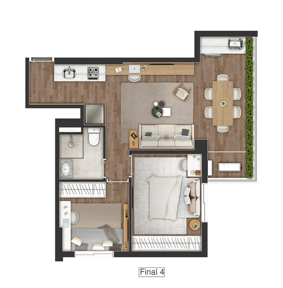 Apartamento, 2 quartos, 50 m² - Foto 22