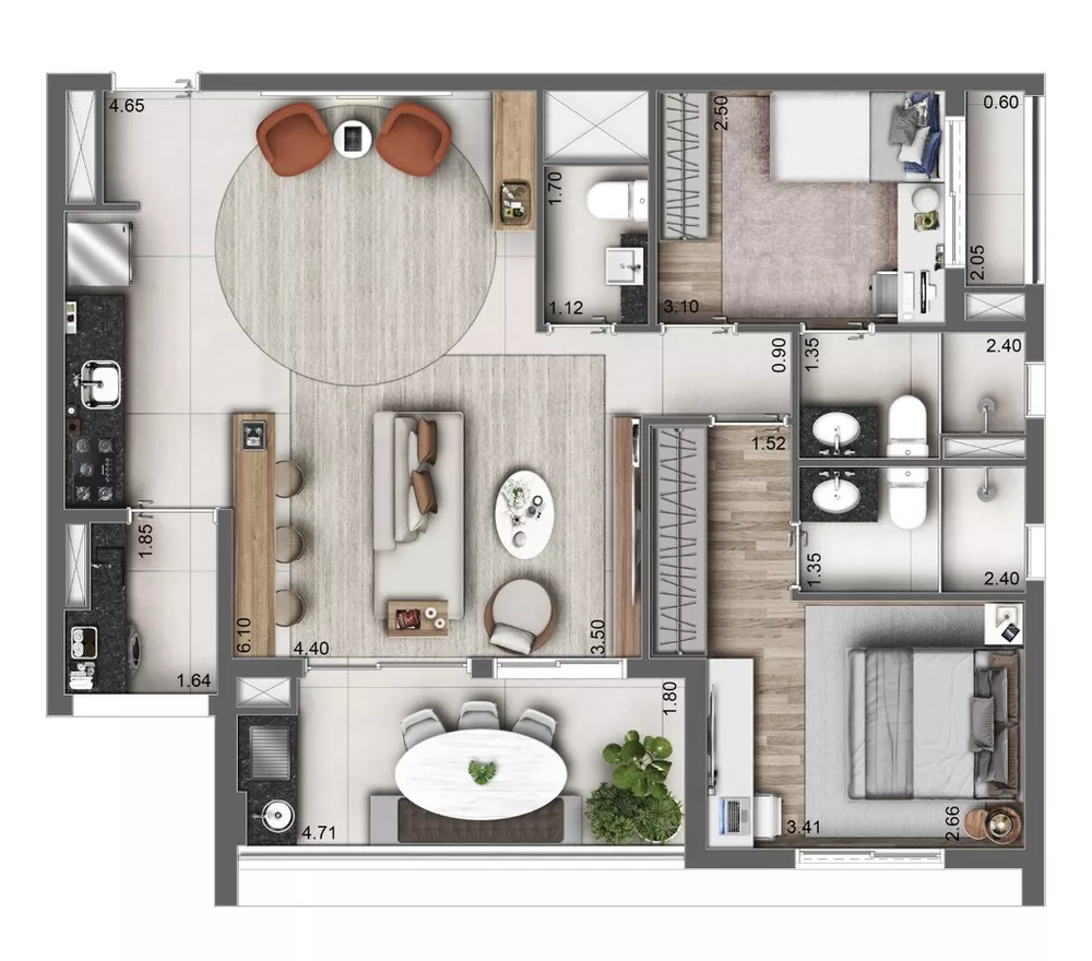 Apartamento, 3 quartos, 164 m² - Foto 15