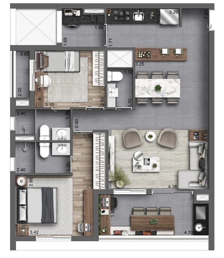 Apartamento, 3 quartos, 164 m² - Foto 36