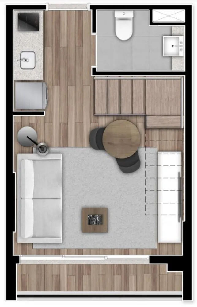 Apartamento, 1 quarto, 21 m² - Foto 16