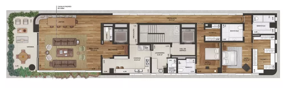 Apartamento, 3 quartos, 277 m² - Foto 6