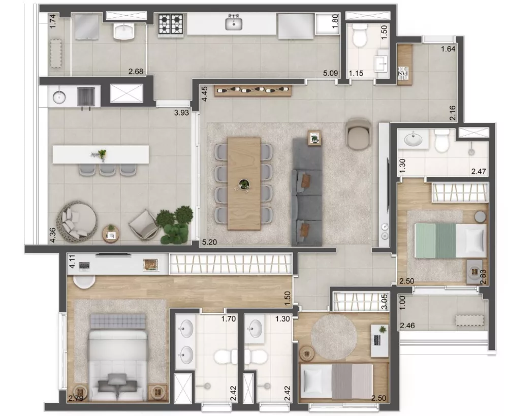 Apartamento, 3 quartos, 129 m² - Foto 7