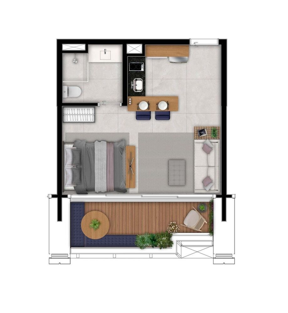 Apartamento, 1 quarto, 87 m² - Foto 15