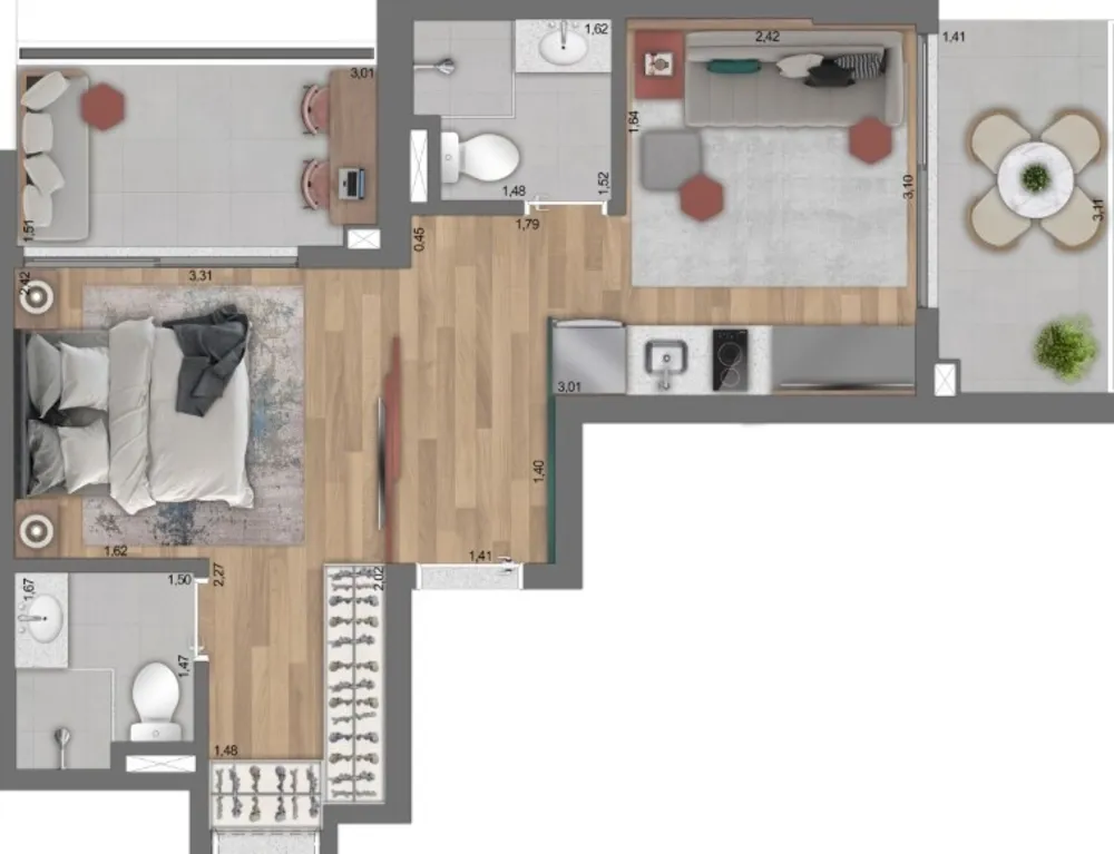 Apartamento, 1 quarto, 21 m² - Foto 32