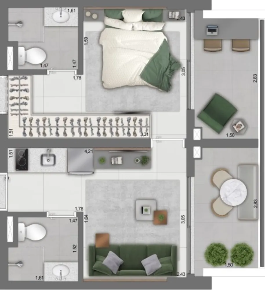 Apartamento, 1 quarto, 21 m² - Foto 30