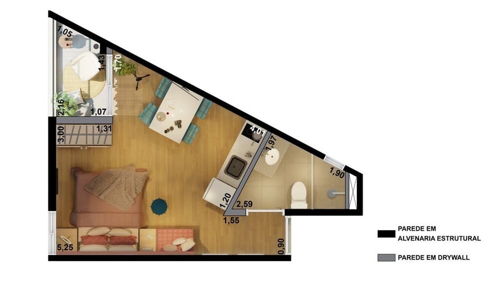 Apartamento, 1 quarto, 41 m² - Foto 21