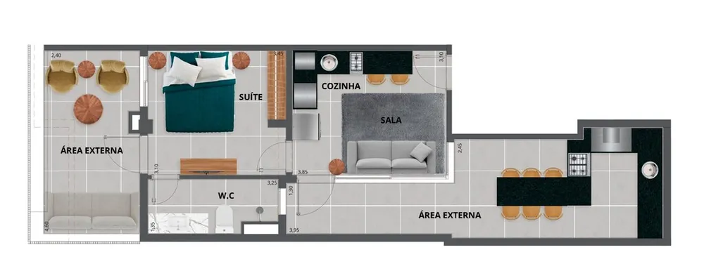 Apartamento, 1 quarto, 67 m² - Foto 11