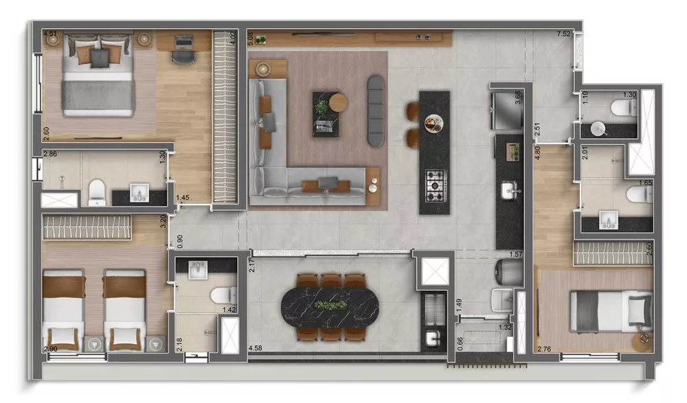 Apartamento, 3 quartos, 159 m² - Foto 17