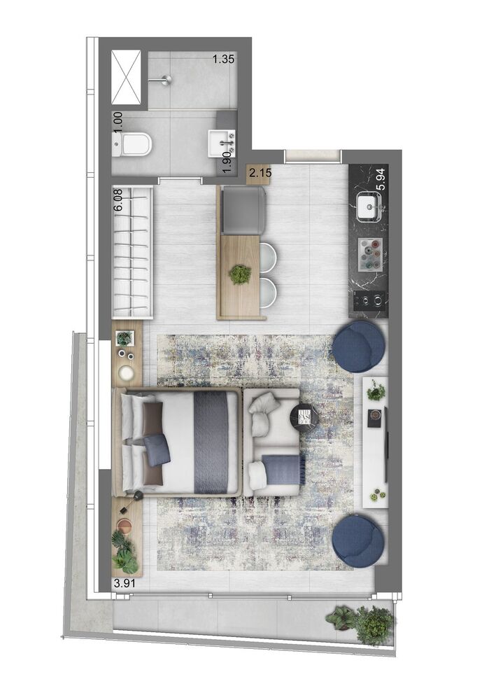 Apartamento, 2 quartos, 114 m² - Foto 3