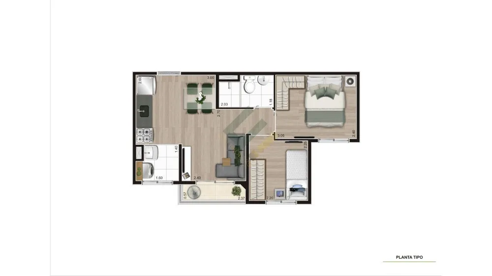 Apartamento, 2 quartos, 38 m² - Foto 23