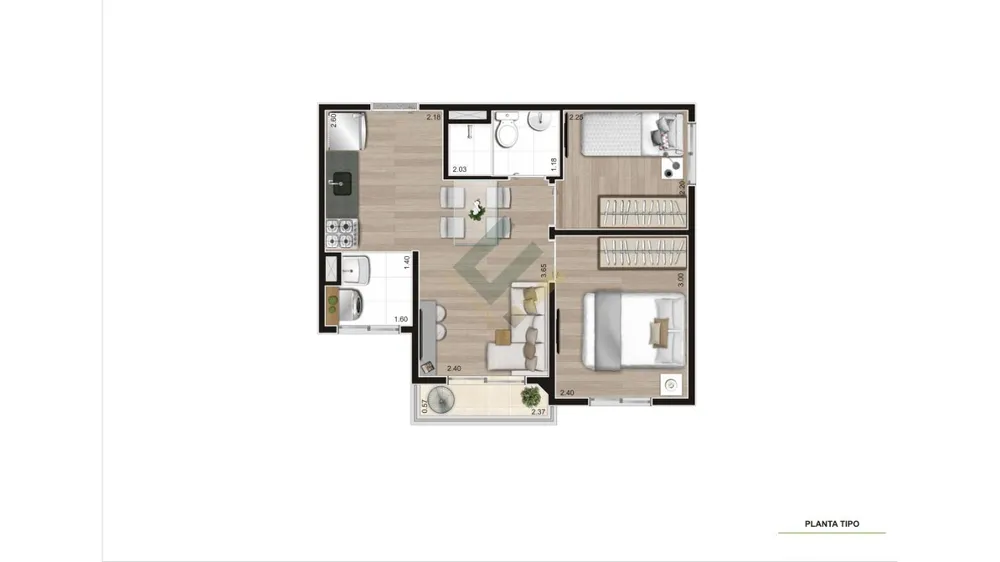Apartamento, 2 quartos, 38 m² - Foto 24