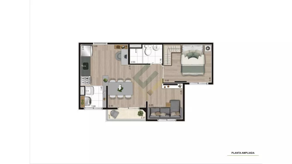 Apartamento, 2 quartos, 38 m² - Foto 7