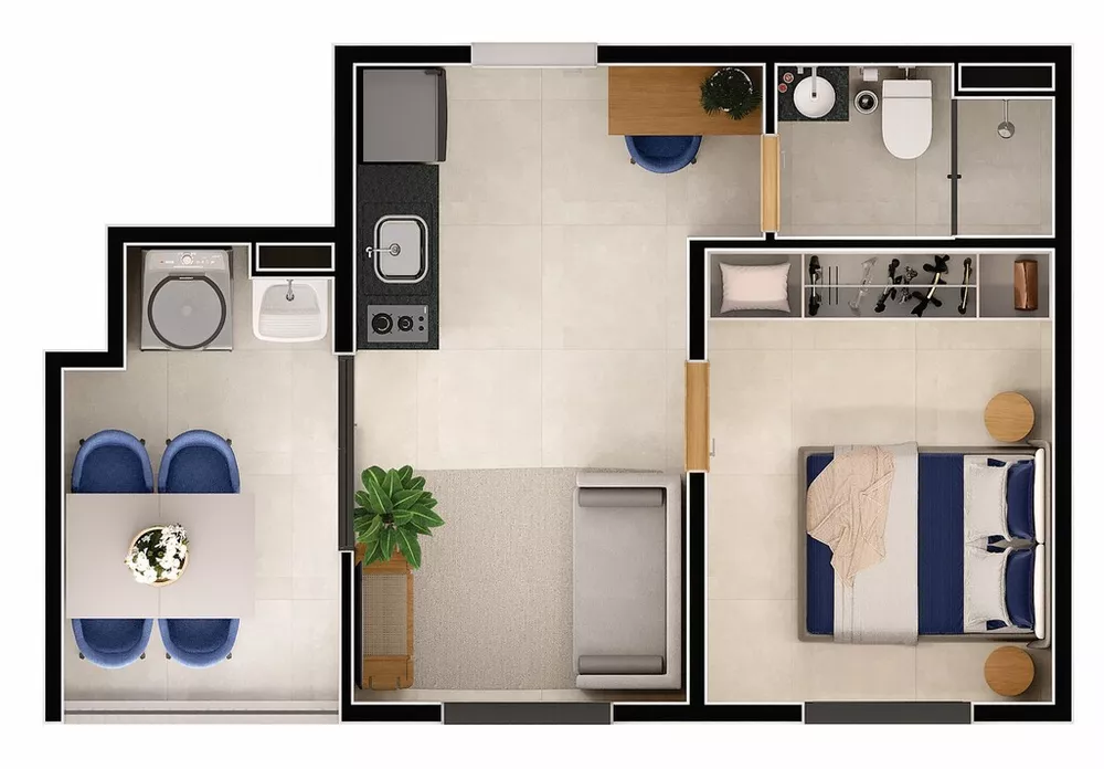 Apartamento, 1 quarto, 32 m² - Foto 15