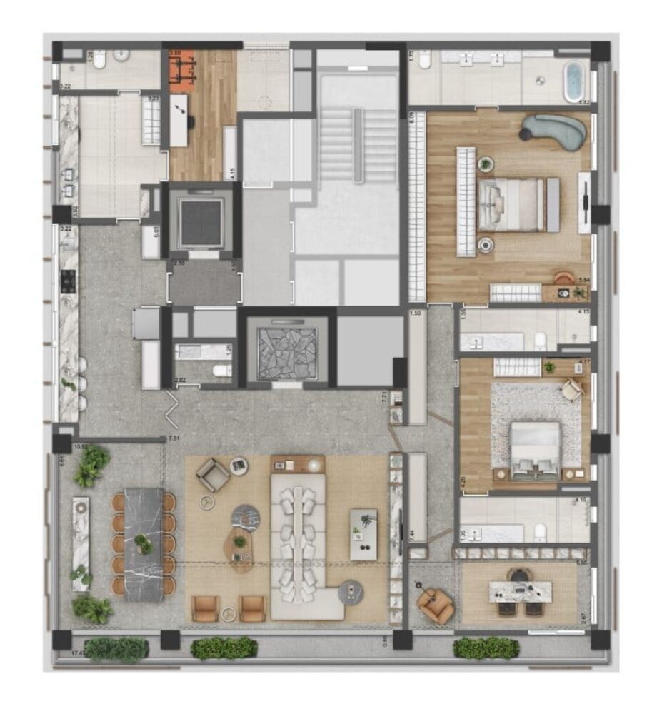 Apartamento, 3 quartos, 288 m² - Foto 1