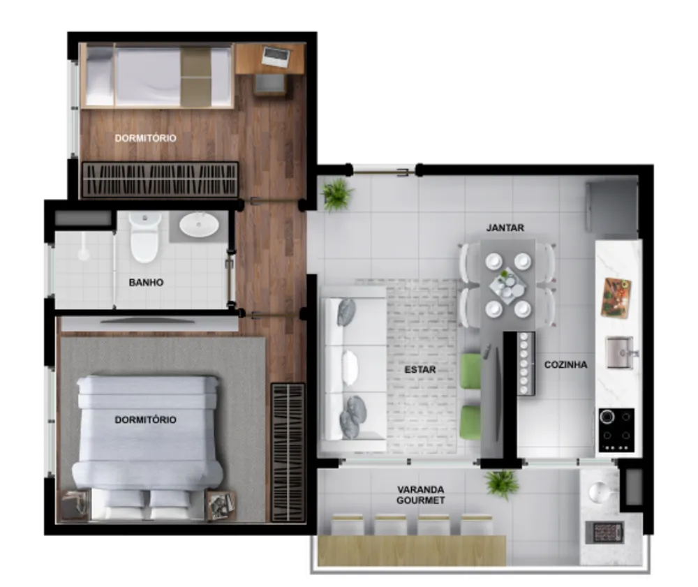Apartamento, 2 quartos, 34 m² - Foto 14