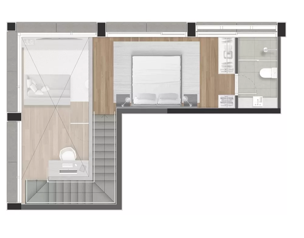 Apartamento, 1 quarto, 53 m² - Foto 16