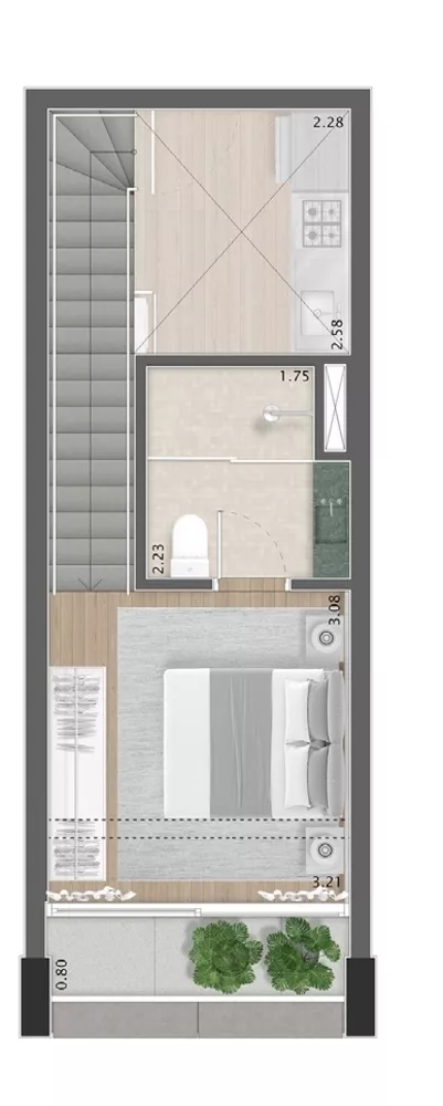 Apartamento, 1 quarto, 53 m² - Foto 3