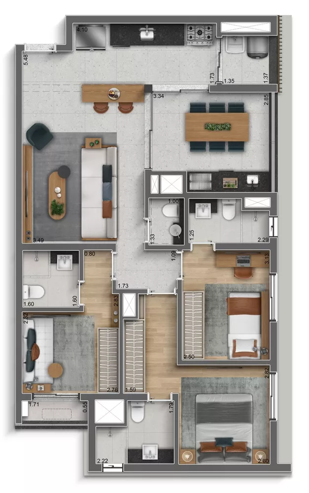 Apartamento, 3 quartos, 275 m² - Foto 12