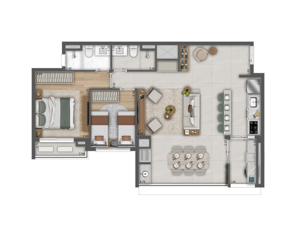 Apartamento, 4 quartos, 164 m² - Foto 7