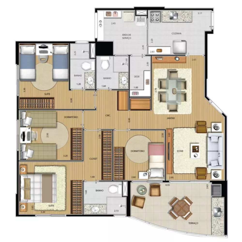 Apartamento, 4 quartos, 108 m² - Foto 11