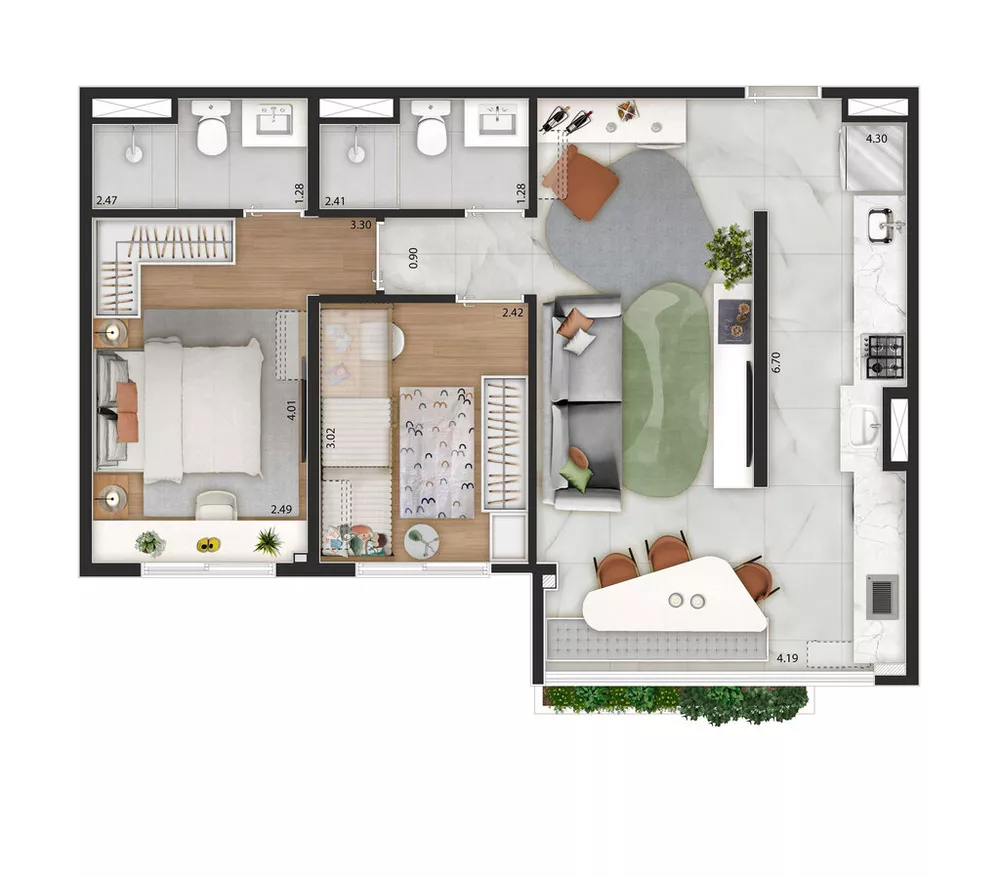 Apartamento, 3 quartos, 75 m² - Foto 16