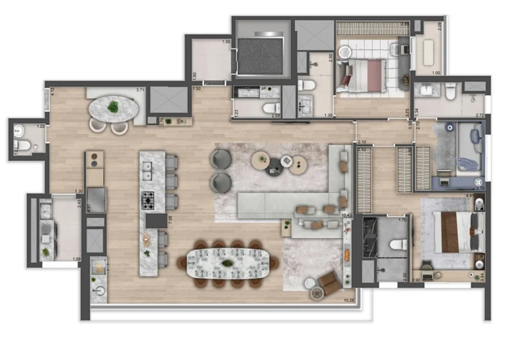 Apartamento, 4 quartos, 164 m² - Foto 14