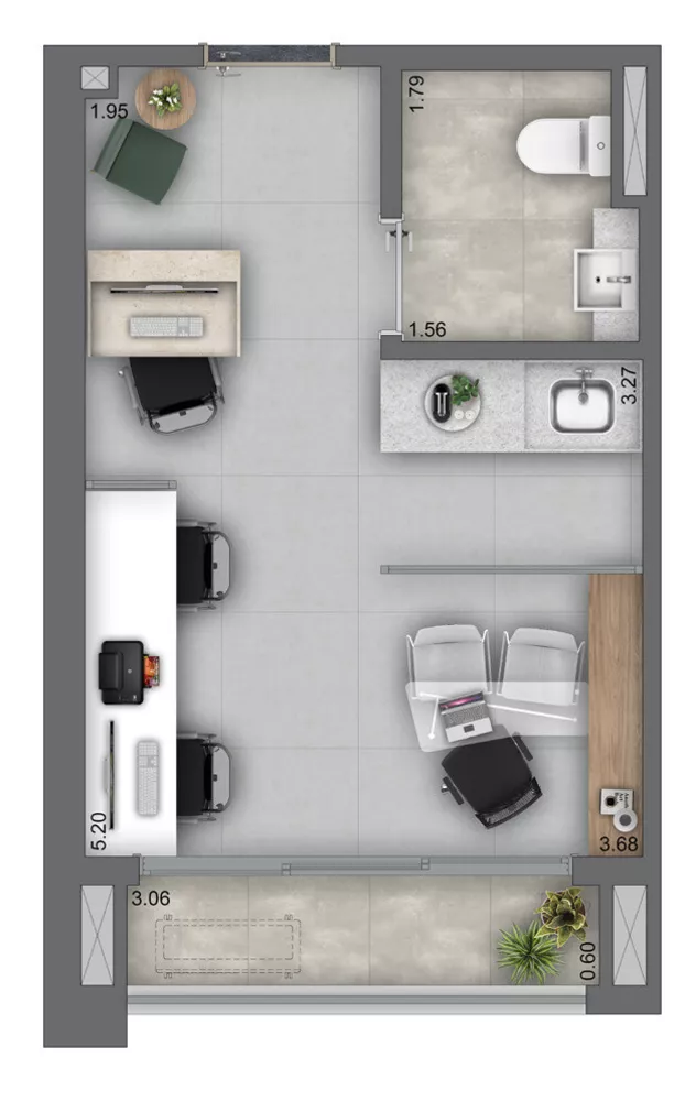 Sala-Conjunto, 33 m² - Foto 7