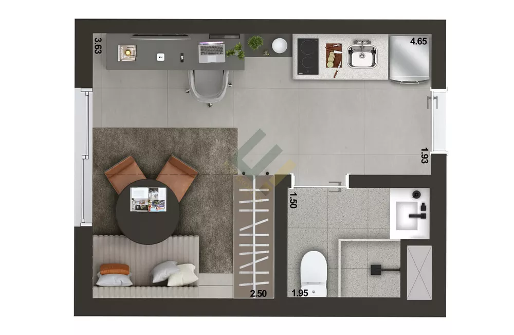 Apartamento, 19 m² - Foto 17