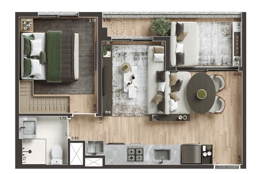 Apartamento, 2 quartos, 50 m² - Foto 18