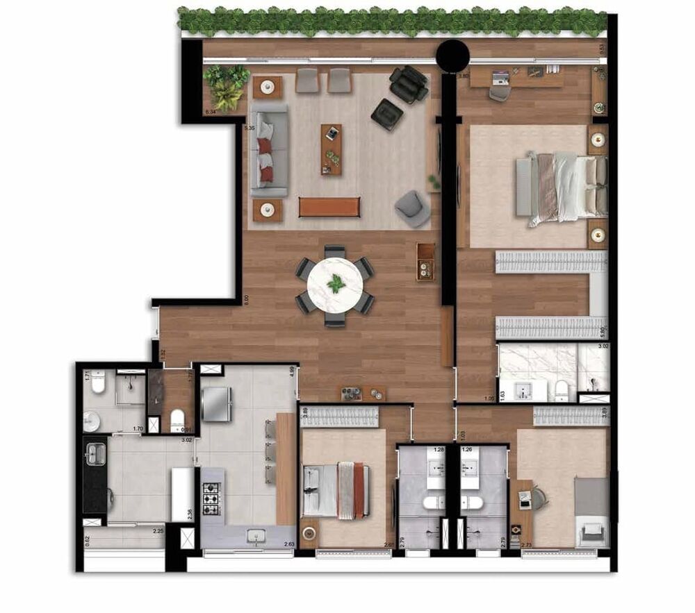 Cobertura à venda com 4 quartos, 377m² - Foto 13
