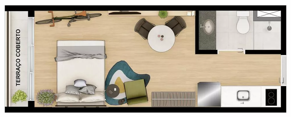Apartamento, 2 quartos, 35 m² - Foto 6
