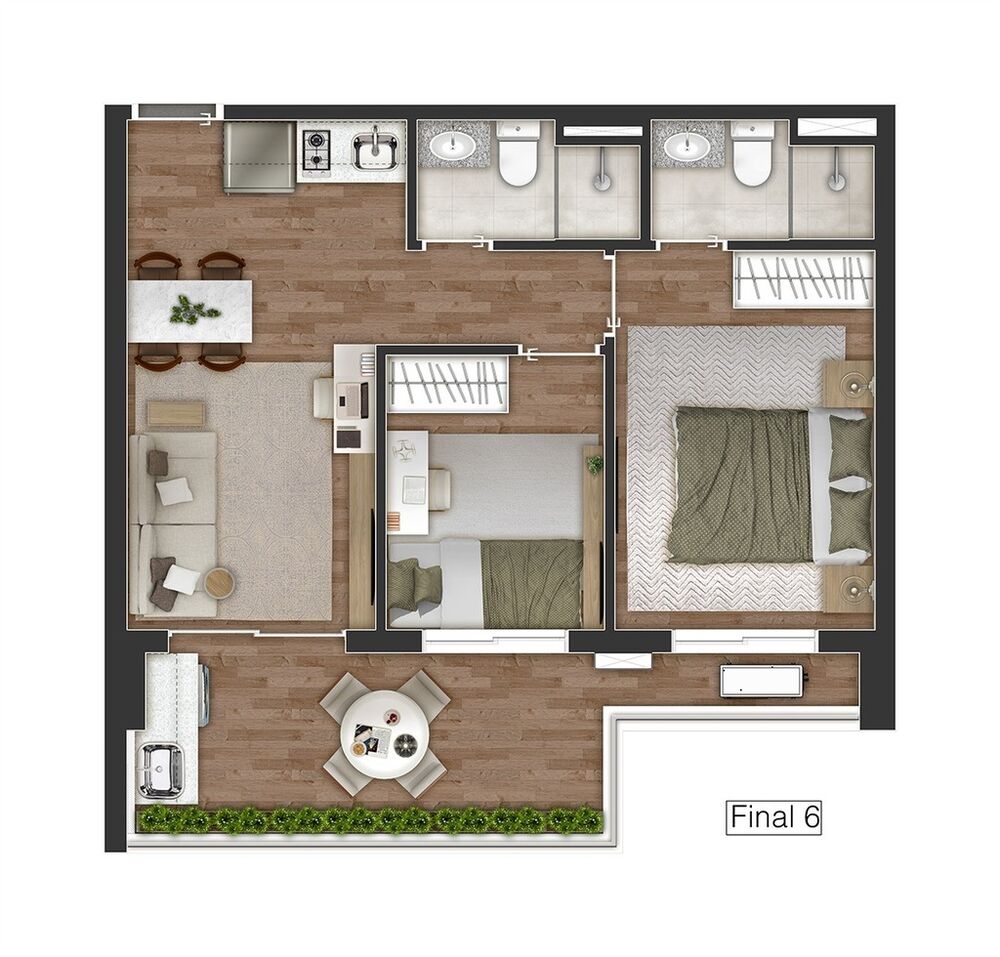 Apartamento, 2 quartos, 50 m² - Foto 4