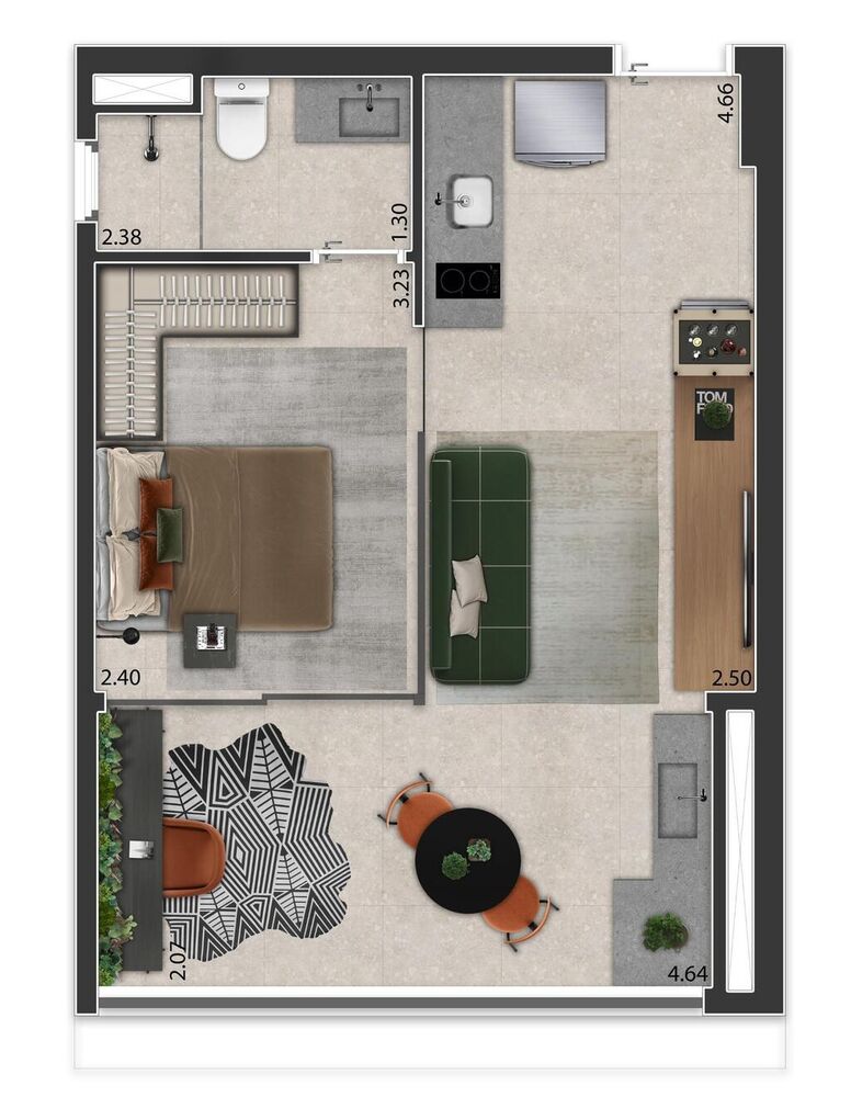 Apartamento, 1 quarto, 38 m² - Foto 16