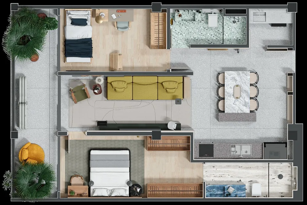 Cobertura, 2 quartos, 204 m² - Foto 6