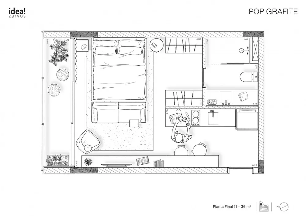 Apartamento, 1 quarto, 28 m² - Foto 6