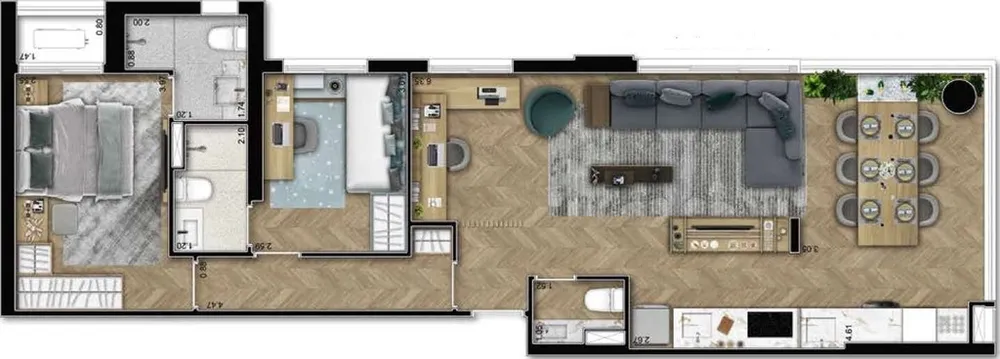 Apartamento, 1 quarto, 31 m² - Foto 1