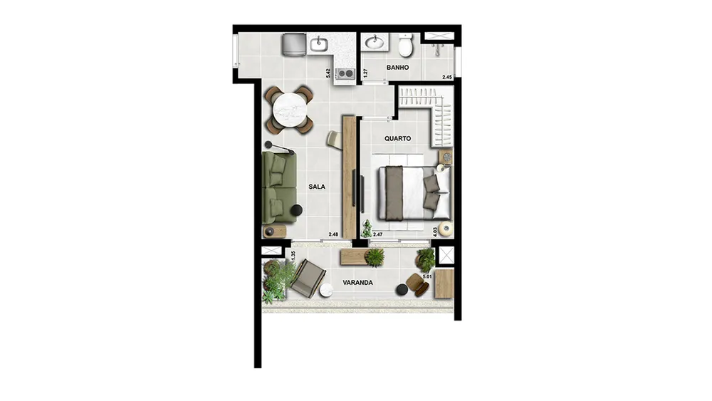 Apartamento, 1 quarto, 34 m² - Foto 15