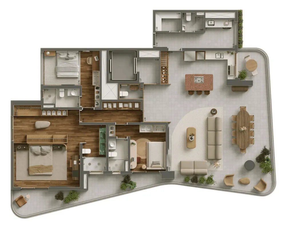 Apartamento, 3 quartos, 182 m² - Foto 13
