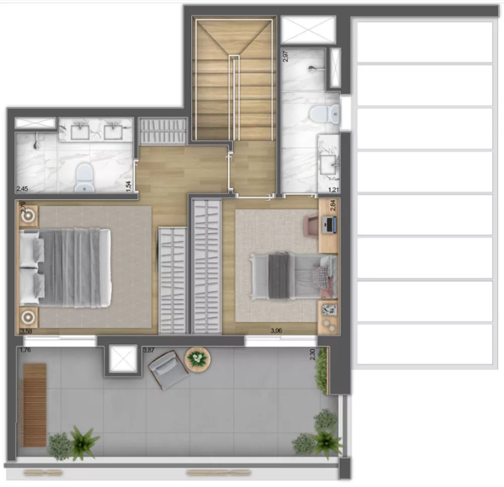 Apartamento, 2 quartos, 71 m² - Foto 7