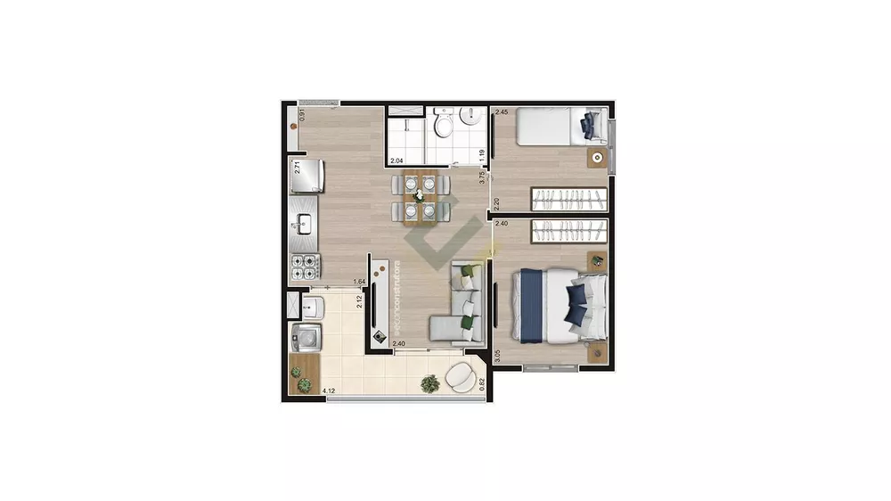 Apartamento, 2 quartos, 41 m² - Foto 17