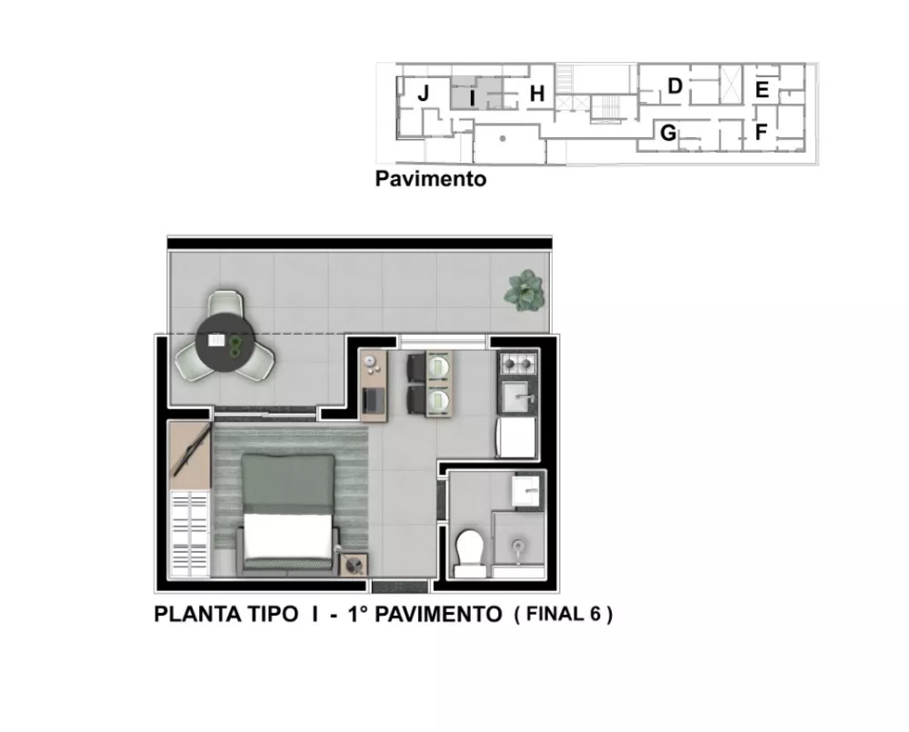 Apartamento, 1 quarto, 30 m² - Foto 14