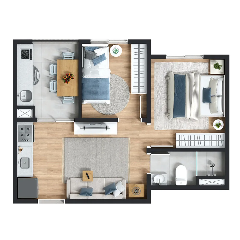 Apartamento, 3 quartos, 39 m² - Foto 11