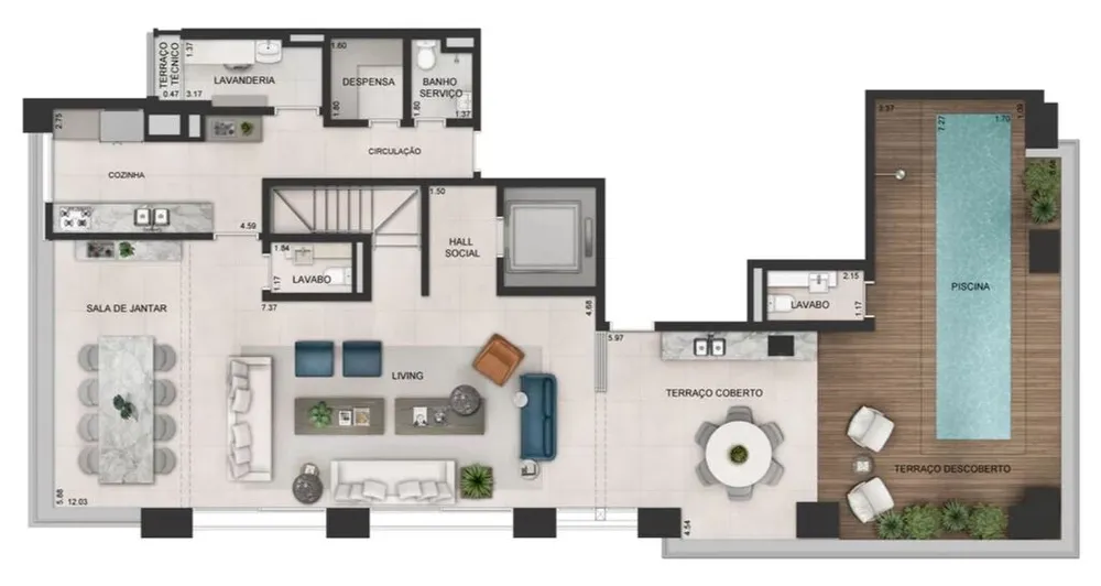 Apartamento, 3 quartos, 191 m² - Foto 15