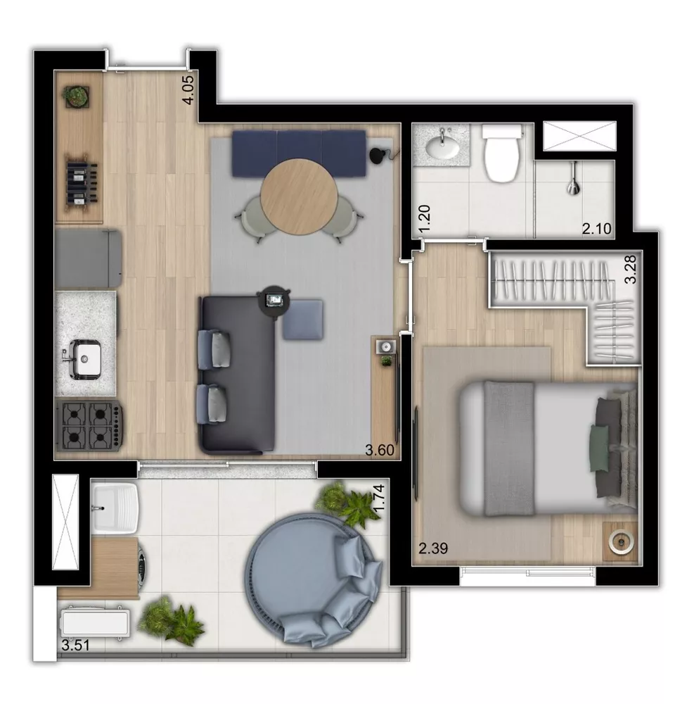 Apartamento, 2 quartos, 45 m² - Foto 14