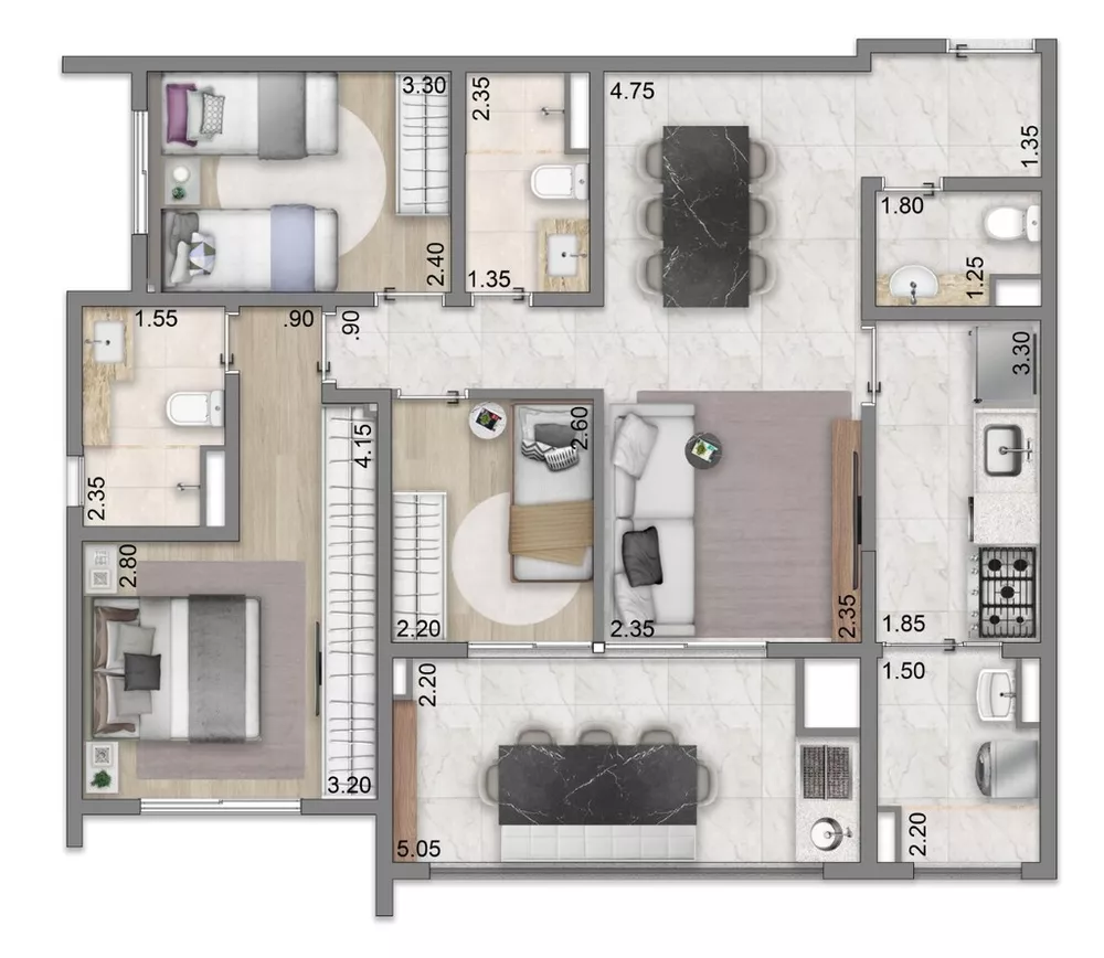 Apartamento, 2 quartos, 79 m² - Foto 13