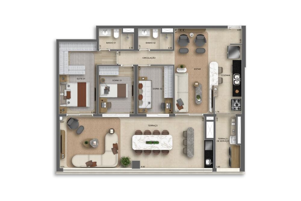 Apartamento, 3 quartos, 120 m² - Foto 29