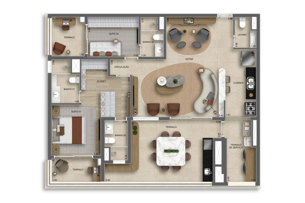 Apartamento, 3 quartos, 120 m² - Foto 26