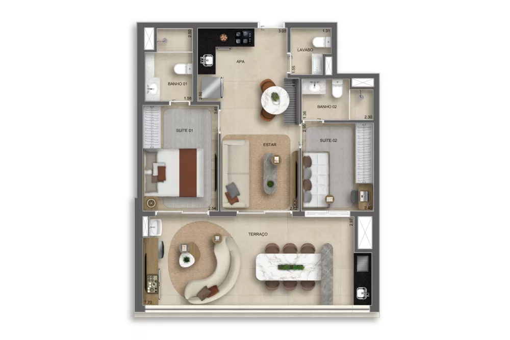 Apartamento, 3 quartos, 120 m² - Foto 6