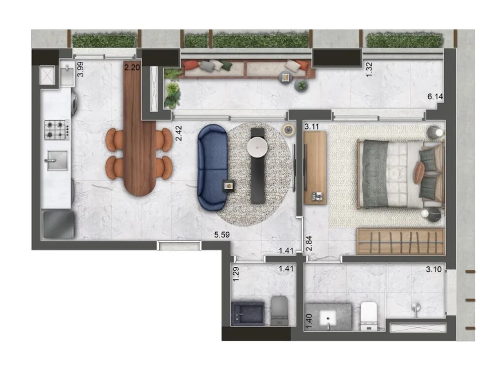 Apartamento, 2 quartos, 89 m² - Foto 13